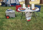 Ozark Trail Camping Table,White and Black