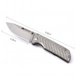 Ozark Trail 7 inch Length Folding Knife Set Stainless Steel for Everyday Carry Outdoors