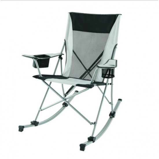 Ozark Trail Outdoor Tension Camp 2 in 1 Rocking Chair,White