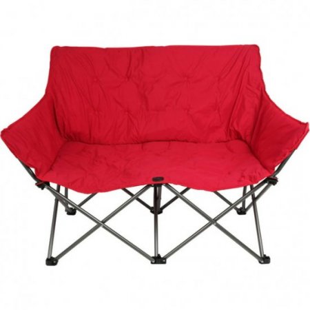 Ozark Trail Camping Love Seat Chair,Red,Adult use