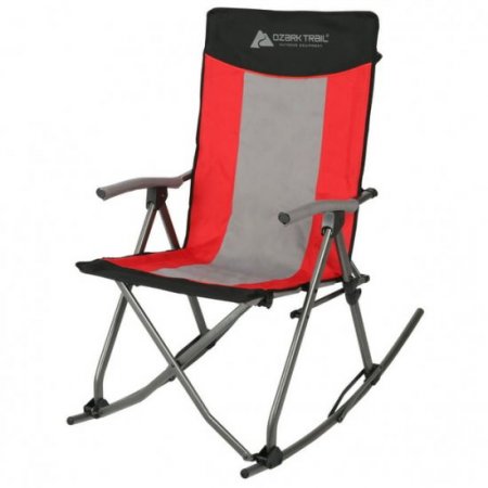 Ozark Trail Camping Rocking Chair,Red