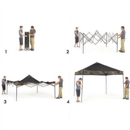 Ozark Trail 10 x 10 Instant 100 Sq. ft. Cooling SpaceGazebo with Realtree Xtra,Outdoor and Camping