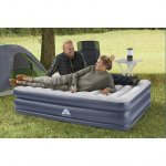 Ozark Trail Tritech QuadComfort 18" Air Mattress Antimicrobial Coating with Built-in AC Pump,Queen