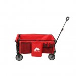 Ozark Trail Camping Utility Wagon with Tailgate & Extension Handle,Red