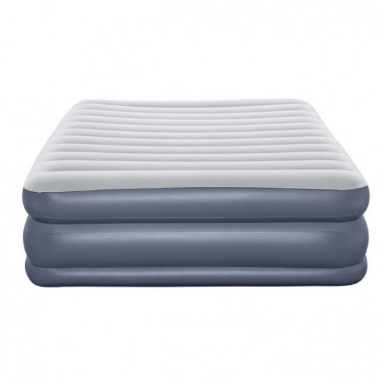 Ozark Trail Tritech QuadComfort 18\" Air Mattress Antimicrobial Coating with Built-in AC Pump,Queen