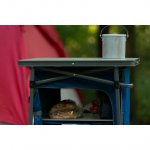 Ozark Trail 3-Shelf Collapsible Cabinet with Table Top,Blue,23" L x 19" W