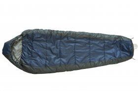 Ozark Trail 30-Degree Cold Weather Mummy Sleeping Bag with Soft Liner,Blue,85"x33"