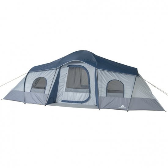 Ozark Trail 10-Person Cabin Tent,with 3 Entrances