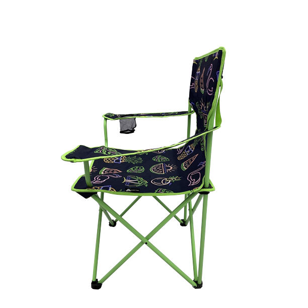 Ozark Trail Camping Chair,Neon Green and Blue